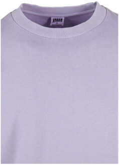 urban classics Heren gepigmenteerde geverfde ronde hals trui Paars - M