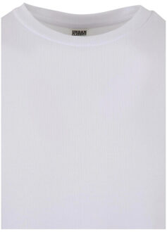 urban classics Heren geribde organic boxy trui met lange mouwen Wit - XXL / XXXL