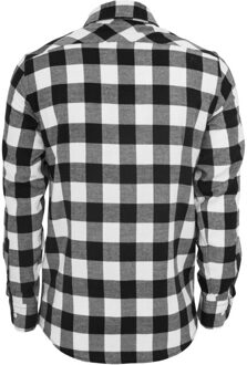 urban classics Heren geruit flannel shirt Zwart