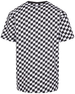 urban classics Heren geruit oversized t-shirt Zwart - 4XL