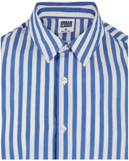 urban classics Heren gestreept zomershirt met korte mouwen Wit - XL