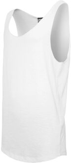 Urban Classics Heren gevormde open rand los tank top - maat XL Wit