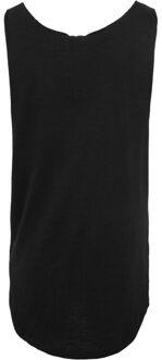 urban classics Heren gevormde open rand los tank top Zwart - M