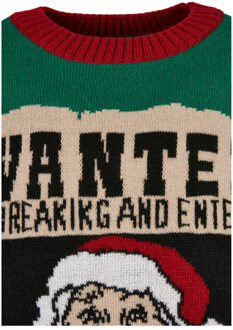 urban classics Heren gezocht poster kersttrui Groen - XXL / XXXL