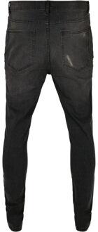 urban classics Heren heavy destroyed slim jeans Zwart - 28