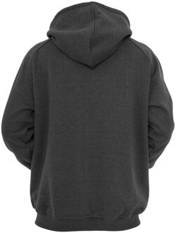 urban classics Heren hoodie met rits - maat XXXL Grijs