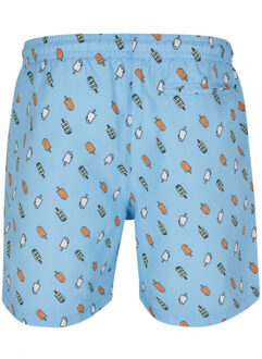 urban classics Heren ice lolly zwemshort Blauw