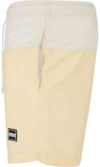 urban classics Heren kleurblok zwemshort Wit - 4XL
