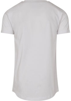urban classics Heren kort opgedraaid t-shirt - maat XXL / XXXL Wit