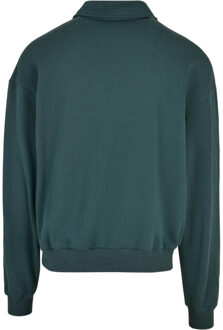 Urban Classics Heren kraag trui Groen - XXXL
