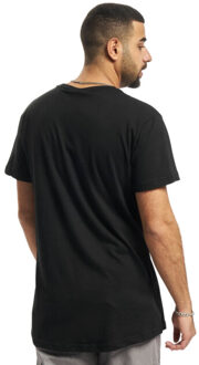 urban classics Heren lang t-shirt in vorm (set van 2) Zwart - S