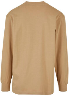 urban classics Heren lang t-shirt met lange mouwen - maat XL Beige