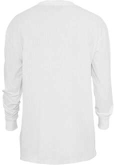 urban classics Heren lang t-shirt met lange mouwen Wit - 5XL