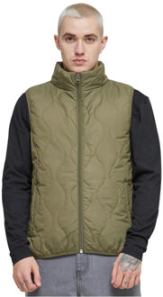 urban classics Heren lichtgewicht gewatteerd gilet Groen - S