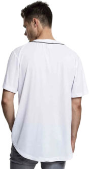urban classics Heren mesh baseball jersey Wit - XXL / XXXL