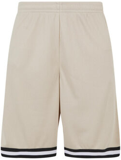 urban classics Heren mesh streep shorts - maat M Taupe