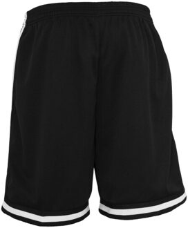 urban classics Heren mesh streep shorts - maat M Zwart