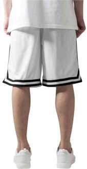 urban classics Heren mesh streep shorts Wit - XL