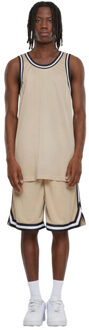urban classics Heren mesh tank top Beige - XL