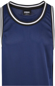 urban classics Heren mesh tank top Blauw - S