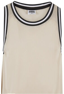urban classics Heren mesh tank top - maat M Beige