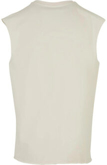 urban classics Heren mouwloze top met open rand - maat 5XL Beige