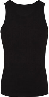 urban classics Heren naadloos tanktop (set van 2) - maat XL Zwart