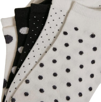 urban classics Heren no show gestippelde sokken (set van 5) Wit - 34-38