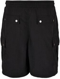 urban classics Heren nylon cargo korte broek Zwart - XXL / XXXL