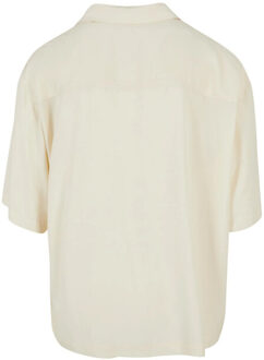 urban classics Heren oversized resort overhemd Beige - M