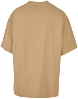 urban classics Heren oversized t-shirt Beige - XXXL