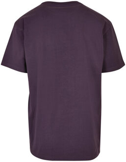 urban classics Heren oversized t-shirt (set van 2) - maat S Paars