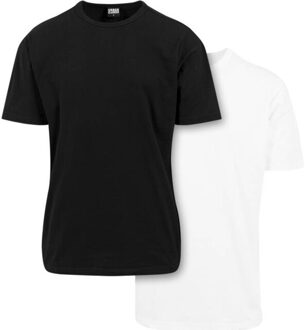 urban classics Heren oversized t-shirt (set van 2) Zwart - S