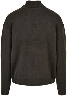 urban classics Heren oversized trui met rolhals Zwart - XXXL