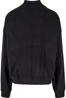 urban classics Heren polar fleece oversized sweatshirt Zwart - XL