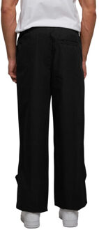 urban classics Heren popeline wijde broek Zwart - S