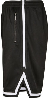 Urban Classics Heren premium mesh stripe detail korte broek Zwart