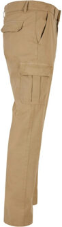 urban classics Heren rechte cargo broek Beige - 38