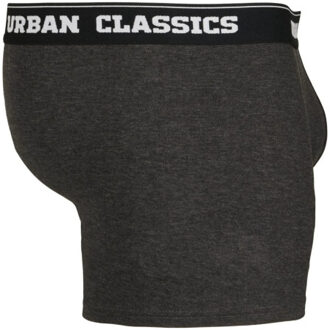 urban classics Heren repeat logo boxershorts (set van 3) Zwart