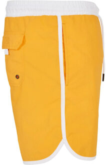 urban classics Heren retro zwemshort Geel - XXXL