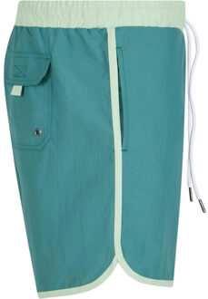 urban classics Heren retro zwemshort Groen - S