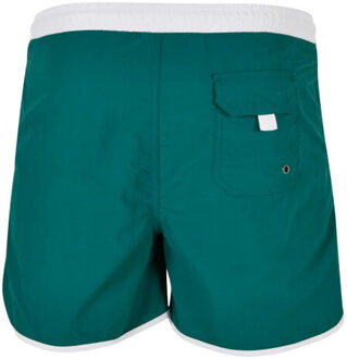 urban classics Heren retro zwemshort Groen - S