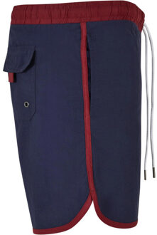 Urban Classics Heren retro zwemshort - maat XL Klaproos