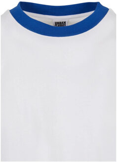 urban classics Heren ringer oversized t-shirt Wit - XL