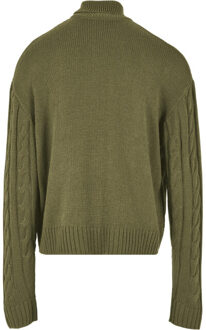 urban classics Heren roll neck boxy trui Grijs - S