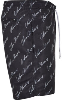 urban classics Heren script logo zwemshort Zwart - M