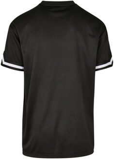 urban classics Heren streep mesh oversized t-shirt Zwart - XL