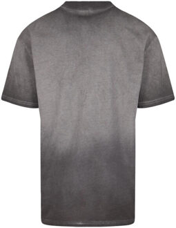 urban classics Heren sun bleached oversized t-shirt - maat M Zwart