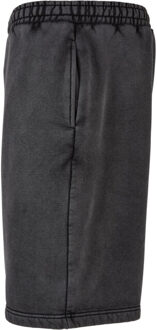 urban classics Heren sweat shorts zwaar stone wash Zwart