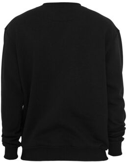 urban classics Heren sweatshirt met ronde hals - maat S Zwart